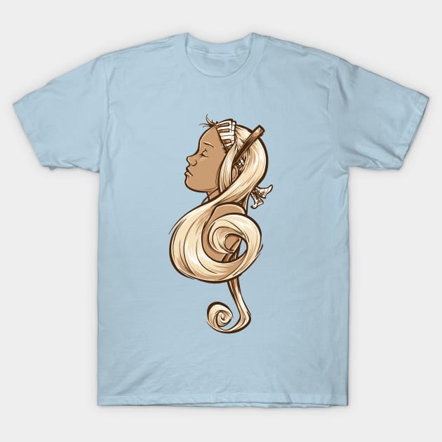 Treble Clef T-Shirt by obvian